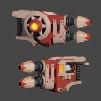 from Ratchet & Clank Up Your Arsenal. Re-created the original mode from scratch, while making look similar polycount as in the game.